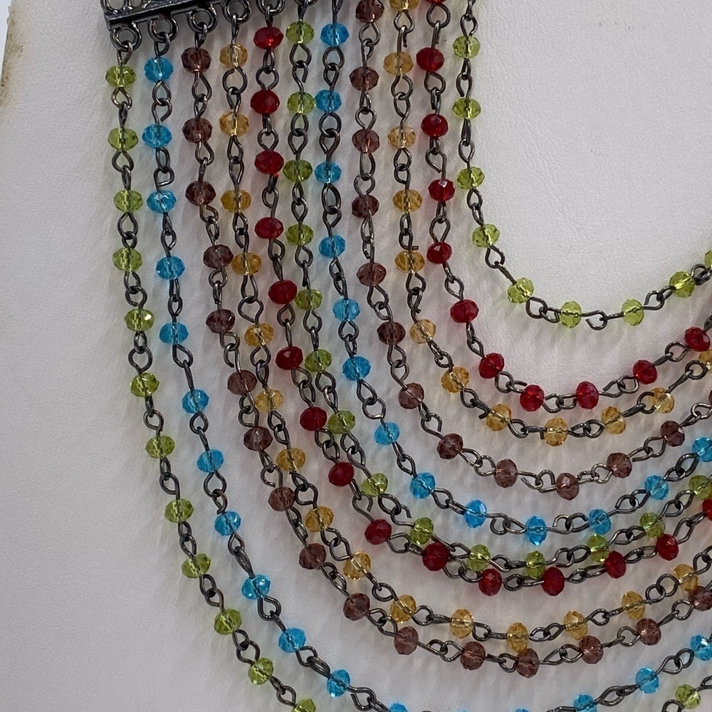 Five Strand Multi-Strand Multi-Color Colorful Nec… - image 2